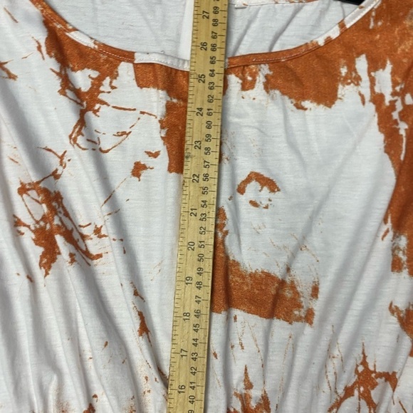 Off the Shoulder Tie Dye Plus Size 3X (18) Jumpsuit - Picture 7 of 11